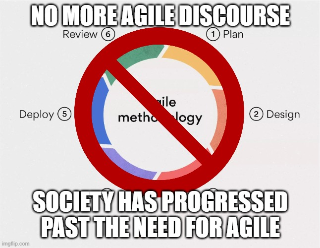 No more agile. Society has progressed past the need for agile.